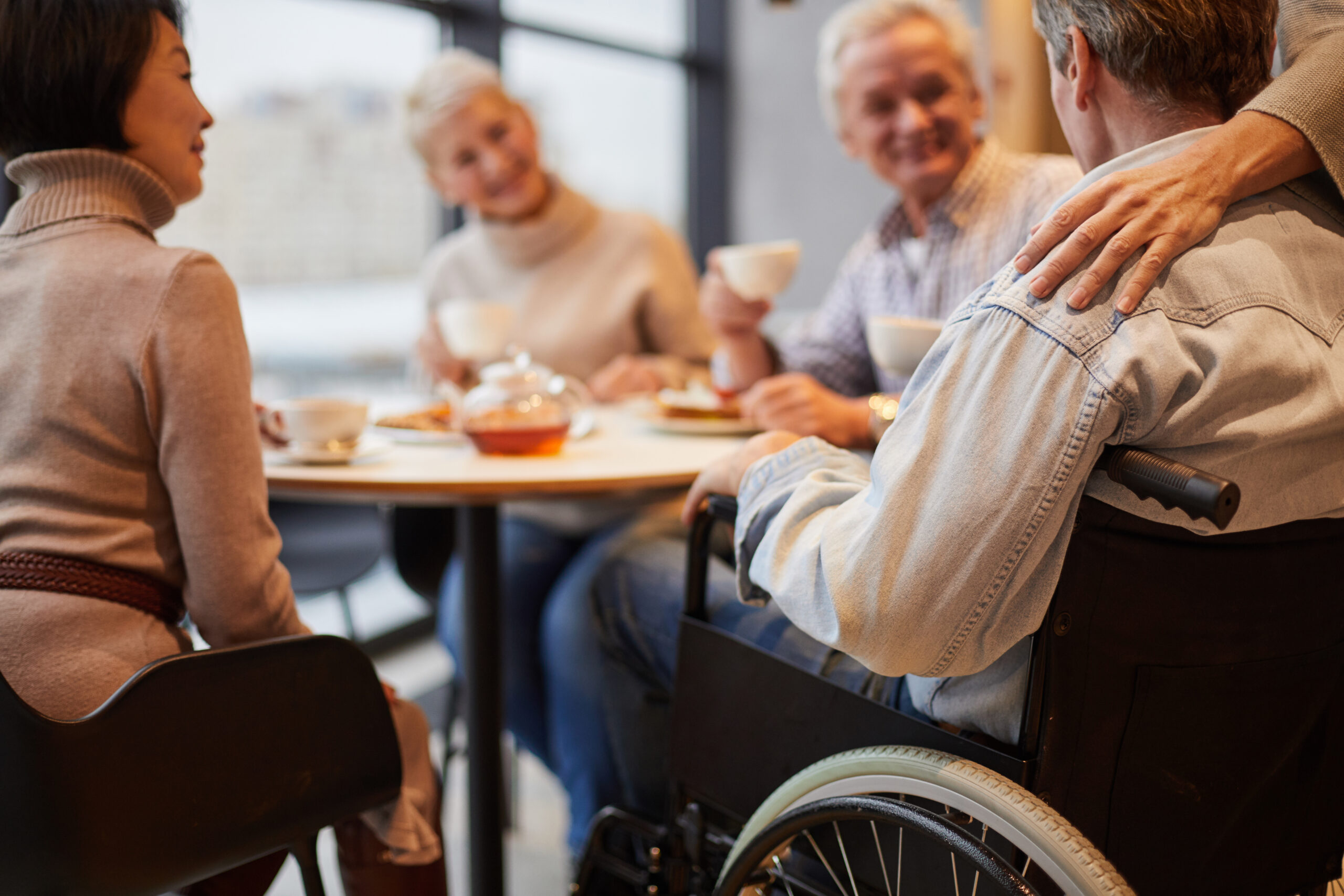 Seniors in assisted living